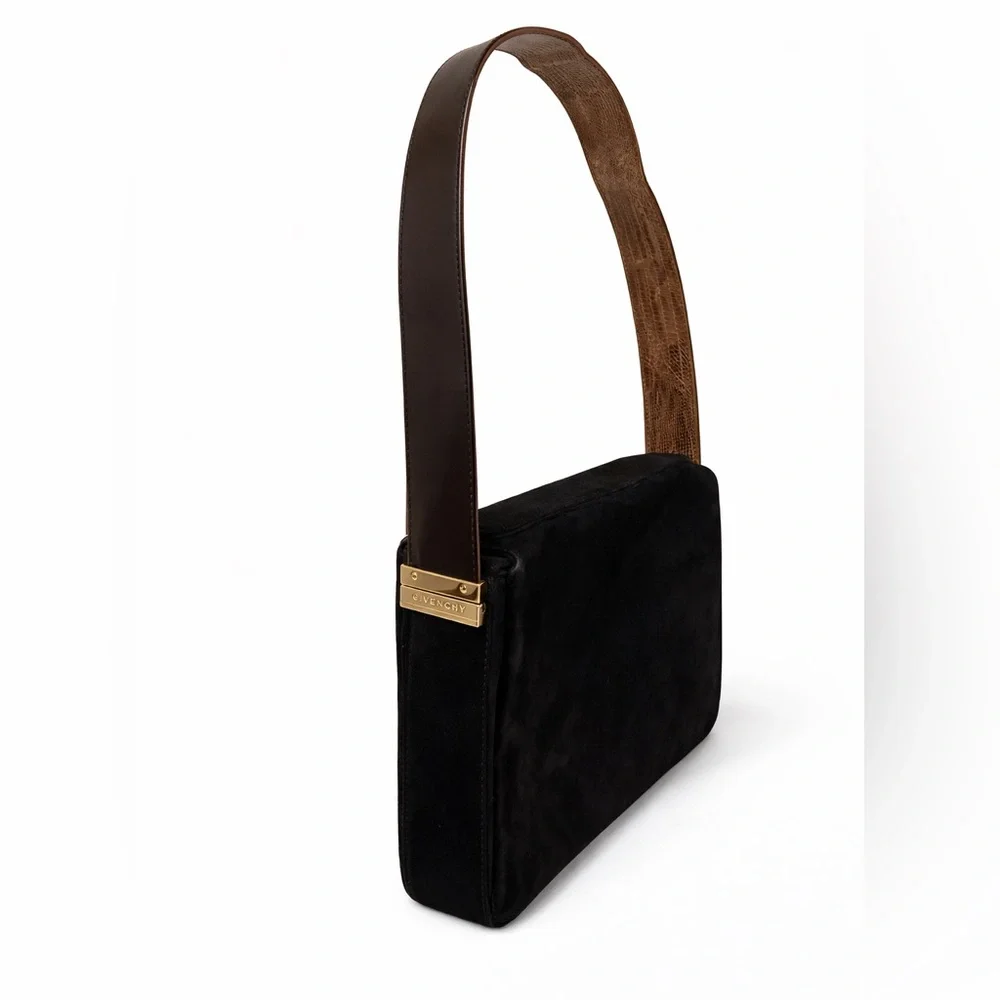GIVENCHY leather suede shoulder bag with removable/interchangeable handle - Picture 9 of 10